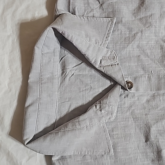Unbranded Men's X-Large Gray Linen Blend Button Front Shirt with Pockets NWOT - Picture 3 of 13